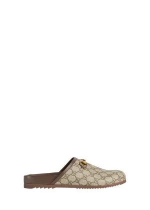 GUCCI  River GG Horsebit Slippers Mules