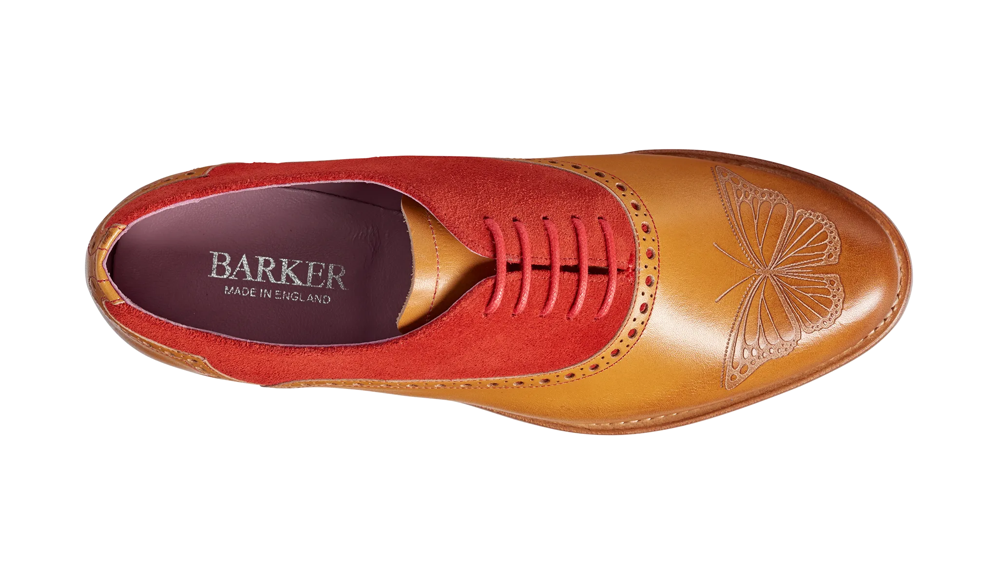 Gwen - Cedar Calf / Red Suede