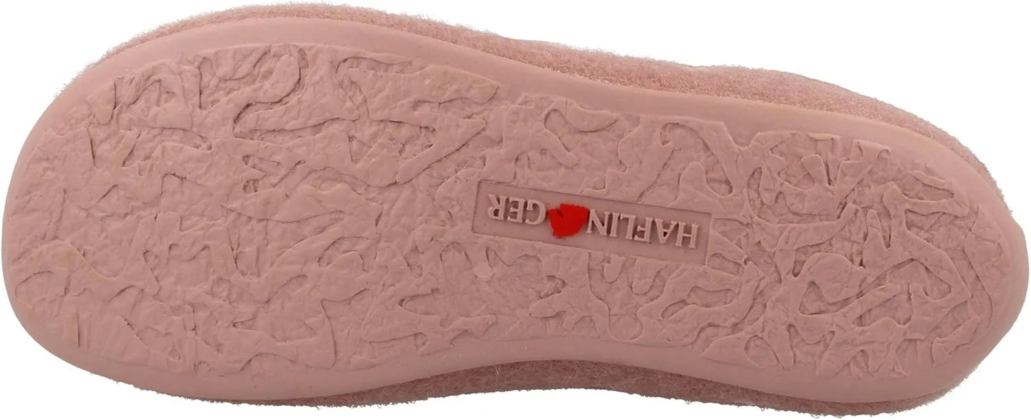 HAFLINGER Fafalline Wool Felt Butterfly Motif Womens Slip On Mule Slippers Unisex