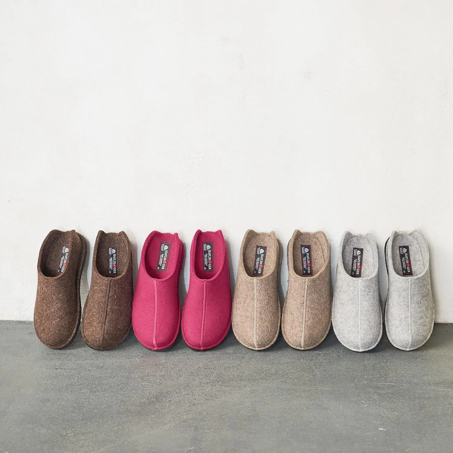 HAFLINGER Smily Felt Slipper Mule Unisex