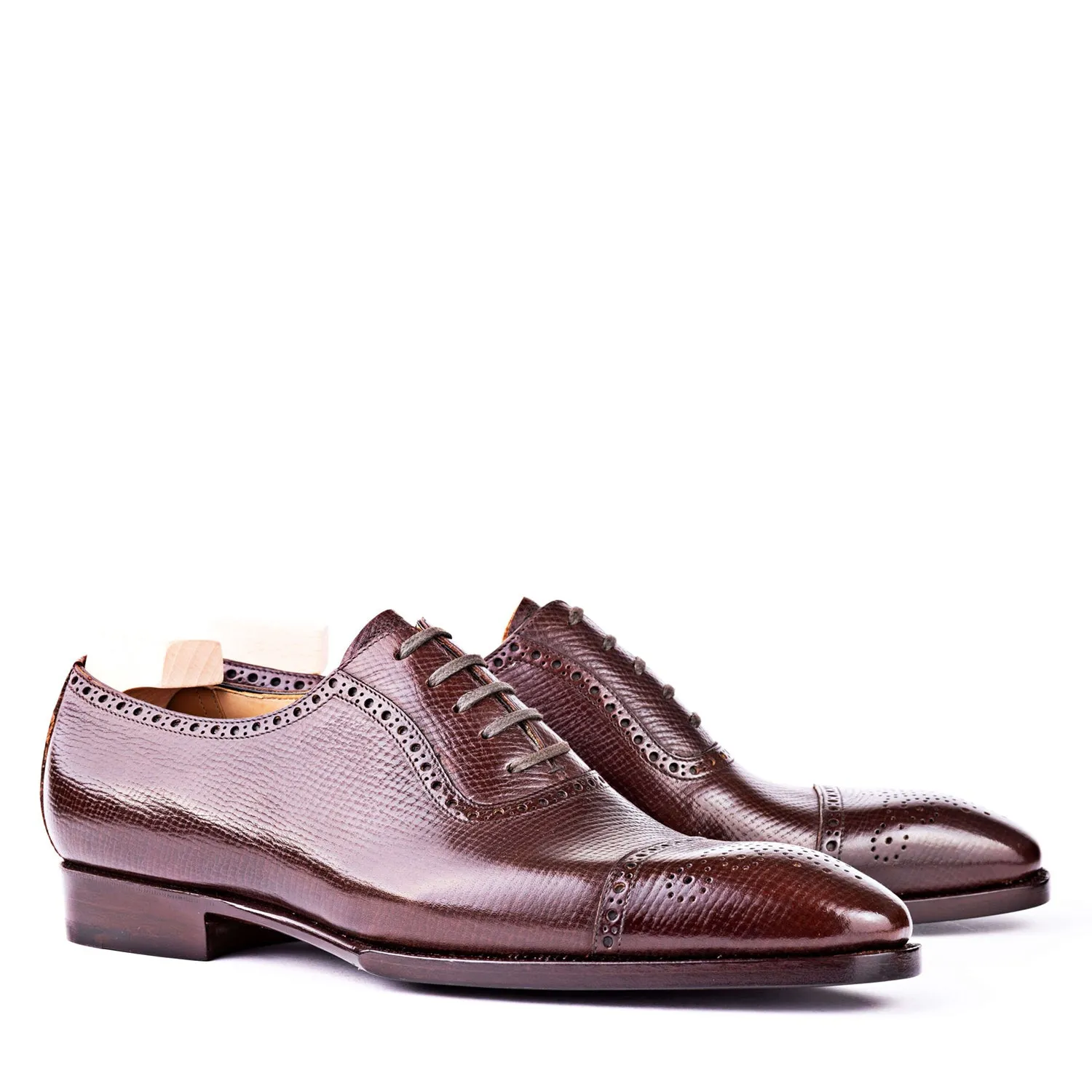 Handmade Cap-Toe Leather Formal Oxford Shoes