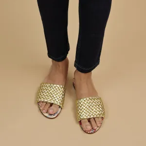 HANNA 78 TUBULAR SANDAL - GOLD