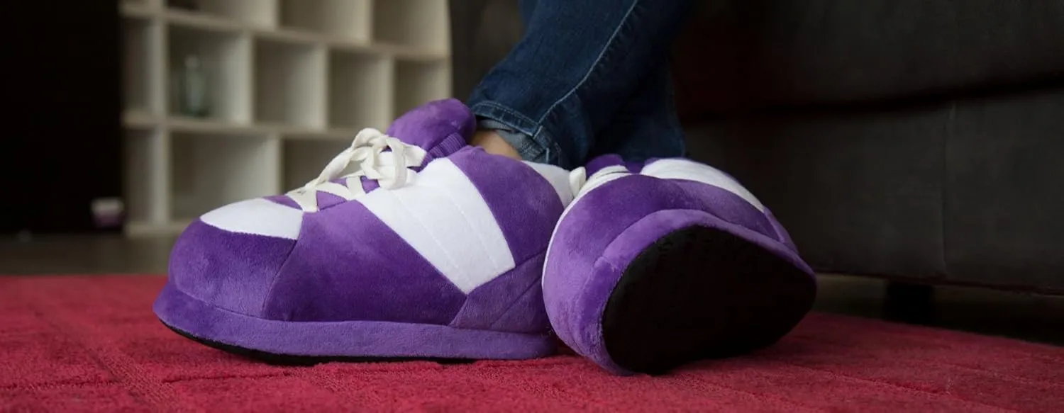 Happy Feet Slippers Standard Sneaker Slippers for Men, Women, and Kids - Women Shoes, Gifts for Women, As Seen on Shark Tank - Classy Oversized House Slippers for Women with Non-Slip Rubber Soles