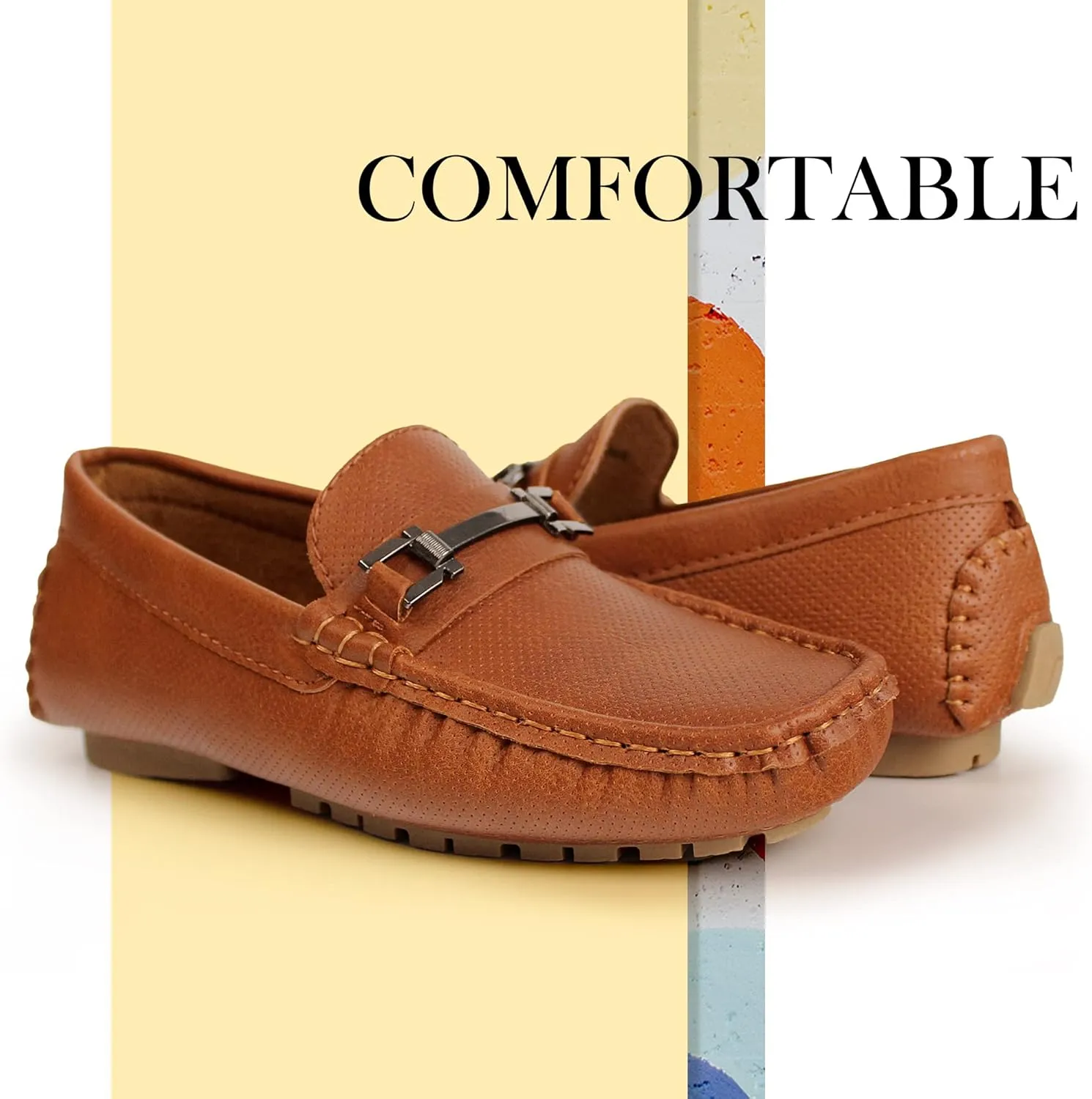 Hawkwell Kids Classic Penny Loafer Moccasin Dress Driver School Shoes