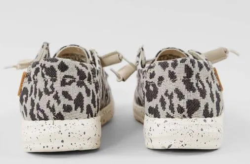 Hey Dude Women's Wendy Woven Cheetah Slip-On Comfort Shoe 121413091