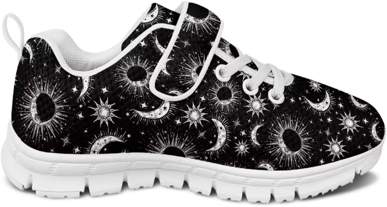 Howilath Sneakers for Kids Tennis Shoes with Non-Slip Sole Single Buckle Athletic Sneaker for Boys Girls
