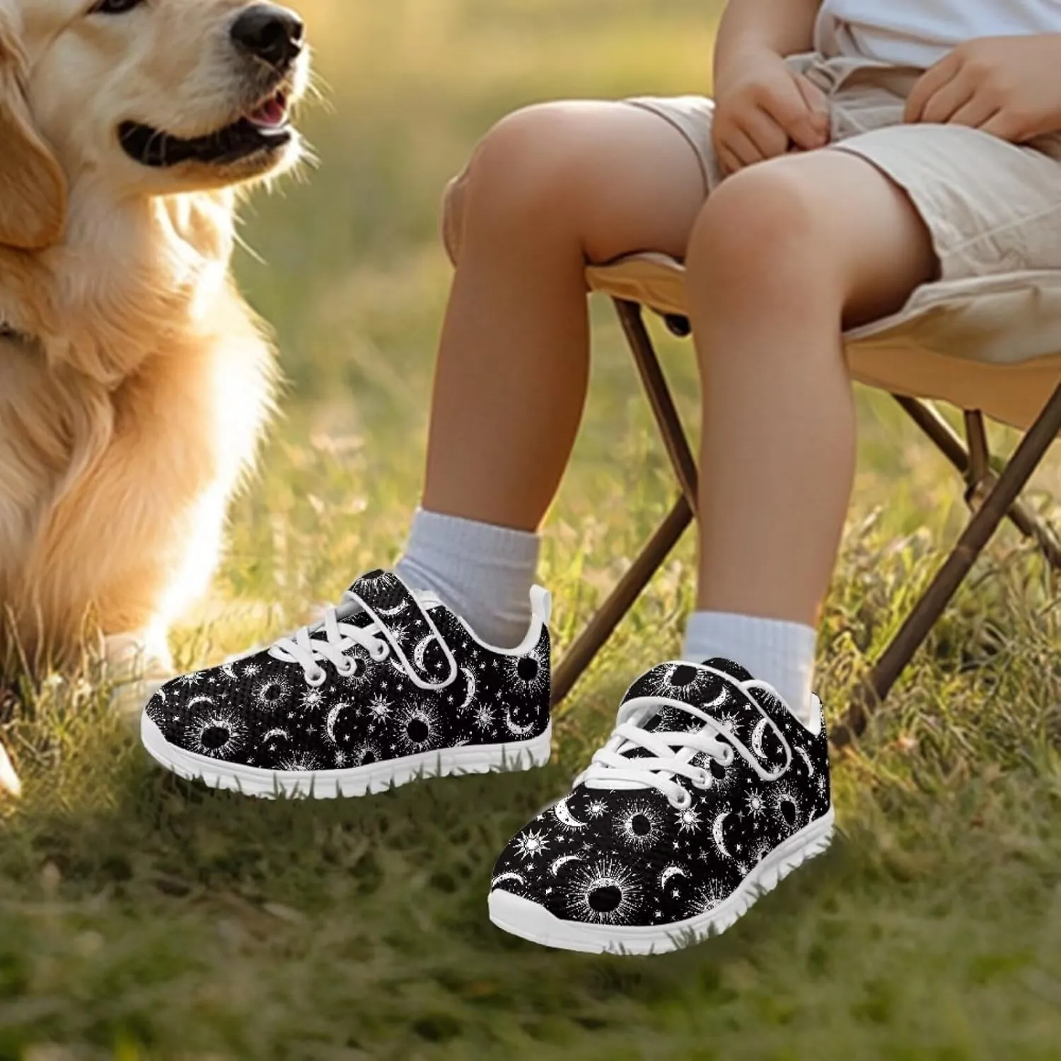 Howilath Sneakers for Kids Tennis Shoes with Non-Slip Sole Single Buckle Athletic Sneaker for Boys Girls