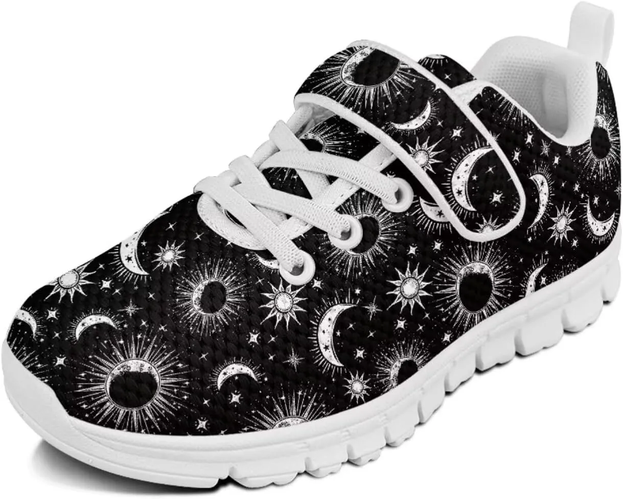 Howilath Sneakers for Kids Tennis Shoes with Non-Slip Sole Single Buckle Athletic Sneaker for Boys Girls