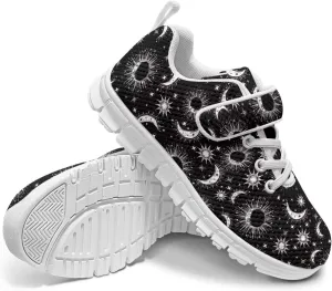 Howilath Sneakers for Kids Tennis Shoes with Non-Slip Sole Single Buckle Athletic Sneaker for Boys Girls
