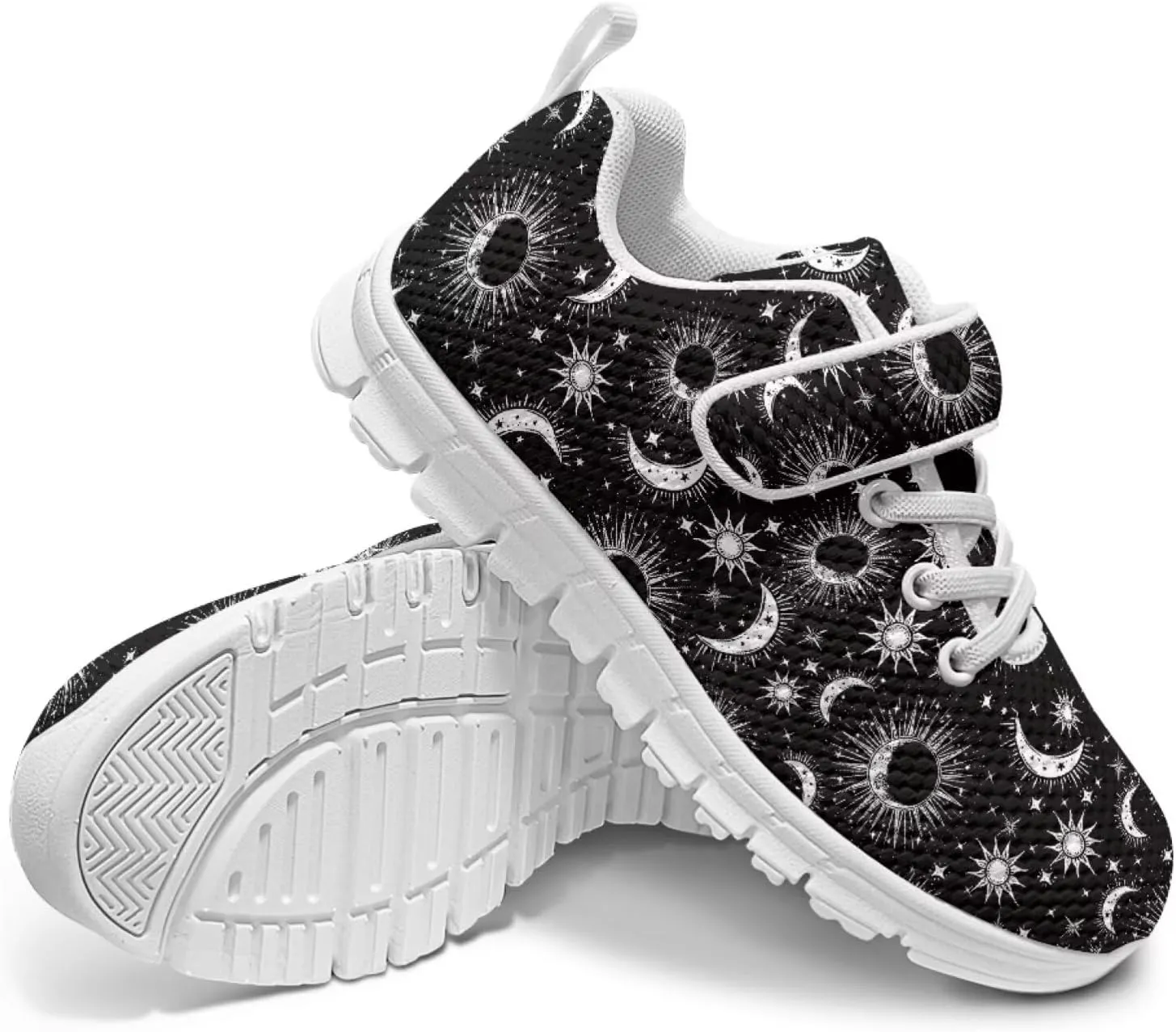 Howilath Sneakers for Kids Tennis Shoes with Non-Slip Sole Single Buckle Athletic Sneaker for Boys Girls