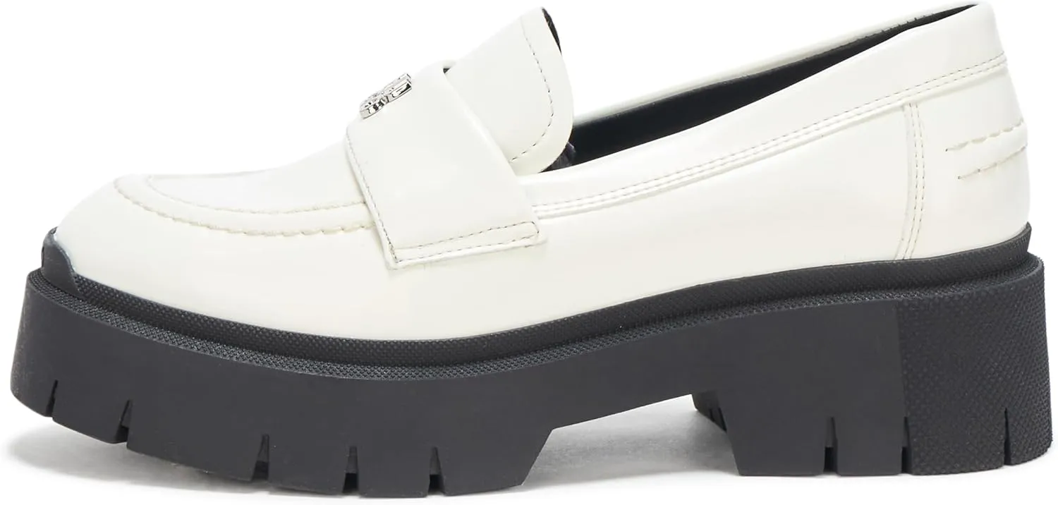 HUGO Women's Kris Chunky Platform Leather Loafer