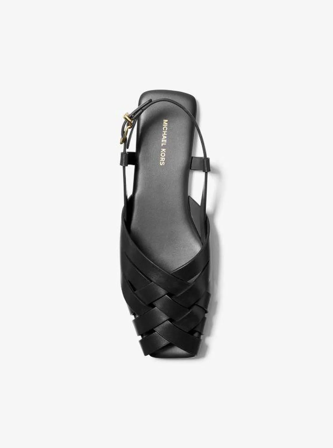 Irene Woven Leather Slingback Sandal