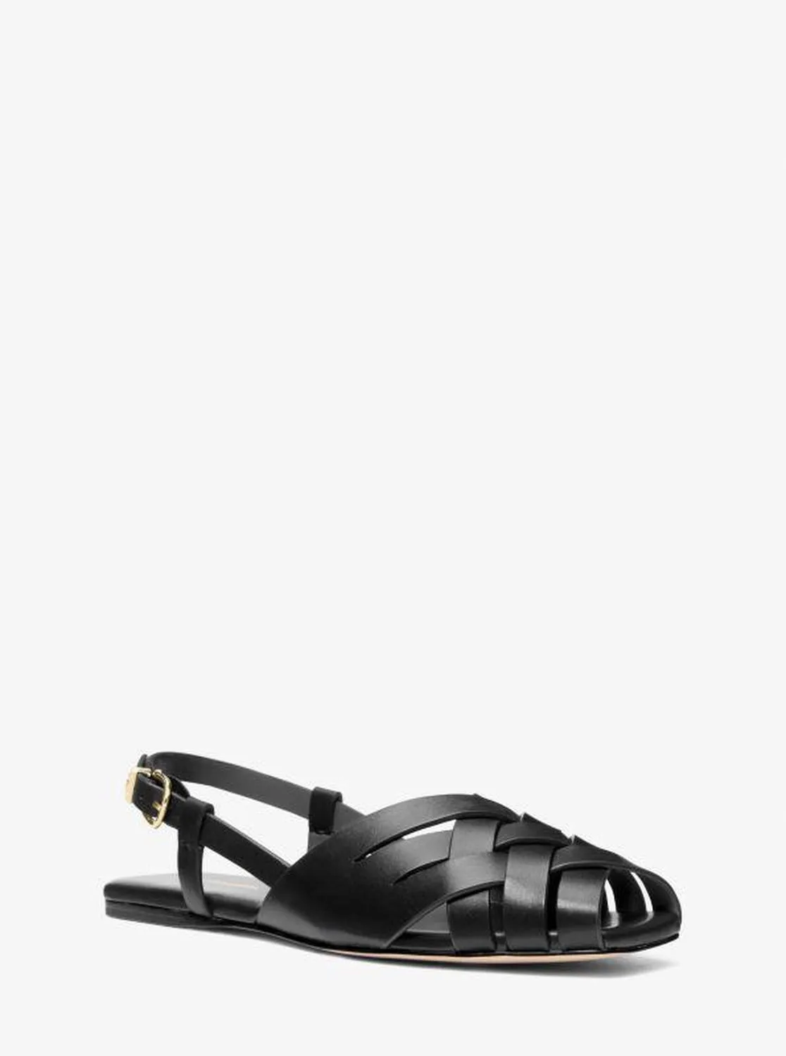 Irene Woven Leather Slingback Sandal