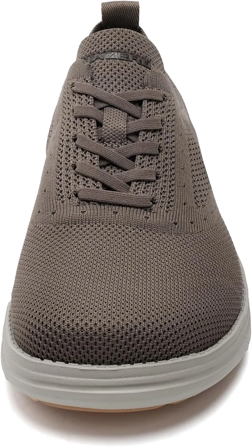ITAZERO Men's Wide Toe Box Mesh Shoes Business Casual Wide Width Walking Shoes with Arch Support Insole for Plantar Fasciitis