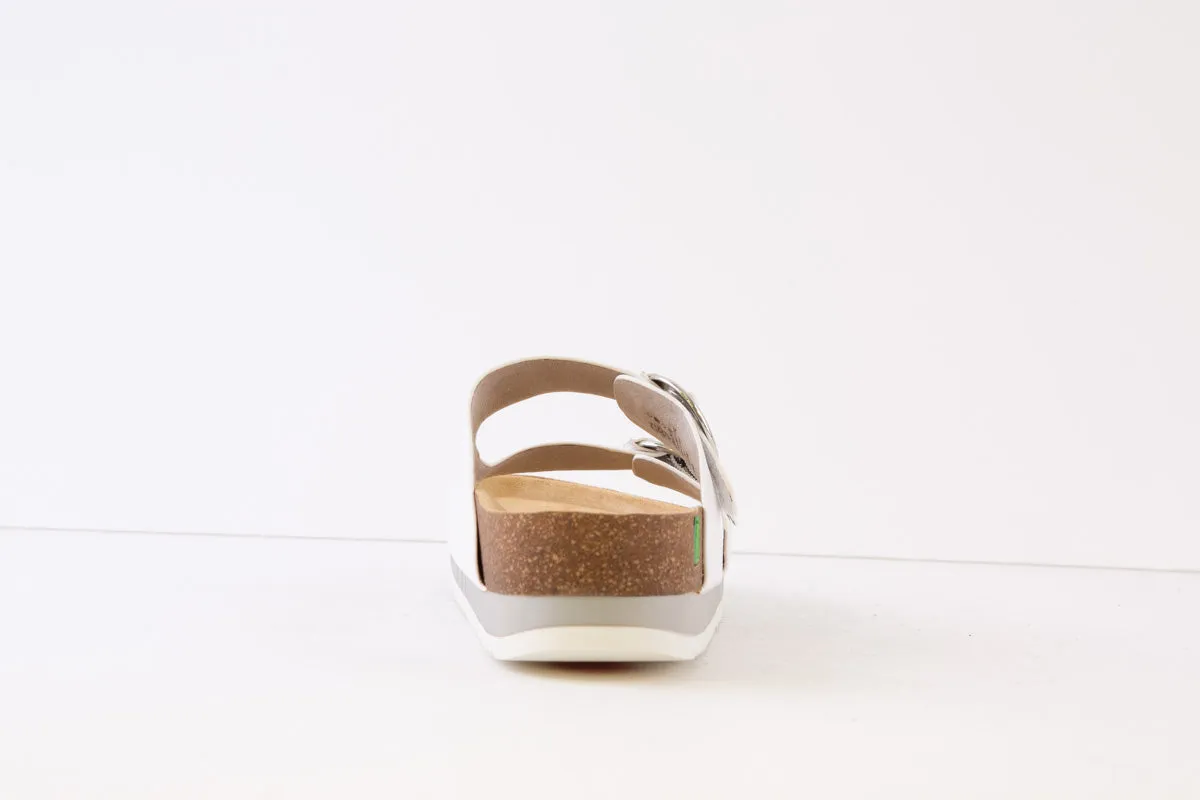 JANA SOFTLINE - 27580-100 FLAT FASHION MULE - WHITE