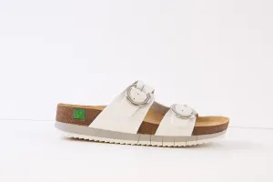 JANA SOFTLINE - 27580-100 FLAT FASHION MULE - WHITE