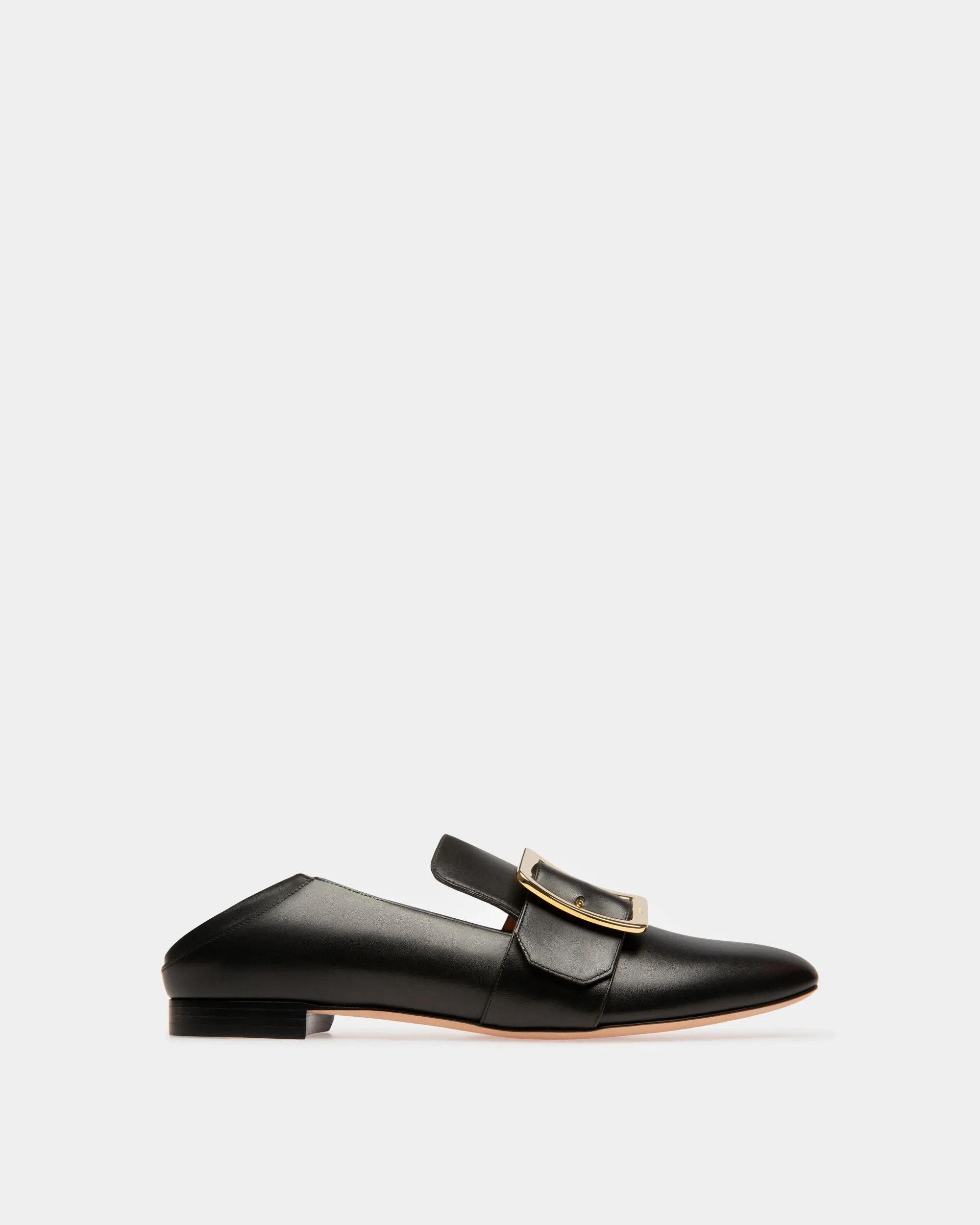 Janelle Leather Loafers In Black