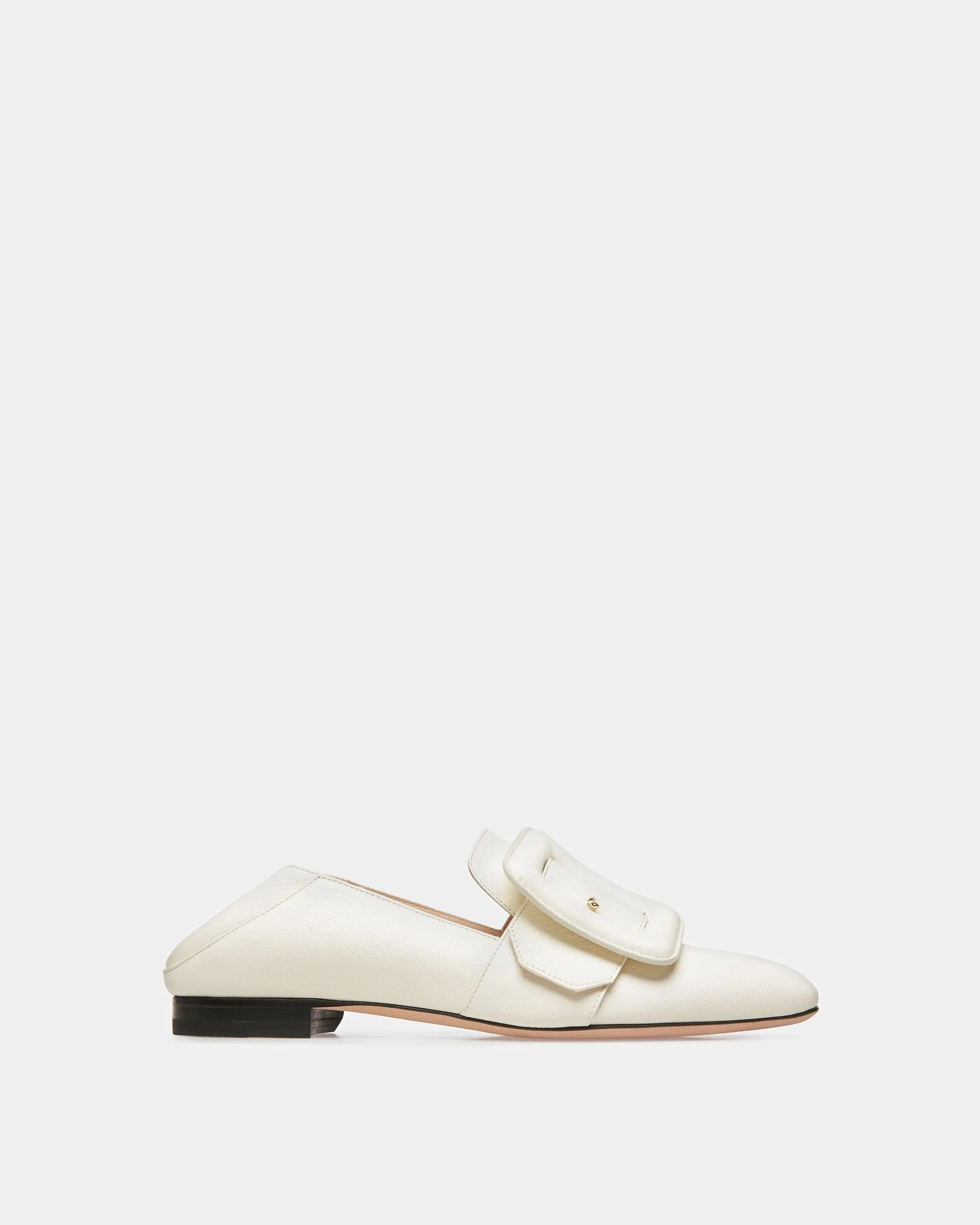 Janelle Leather Loafers In Bone