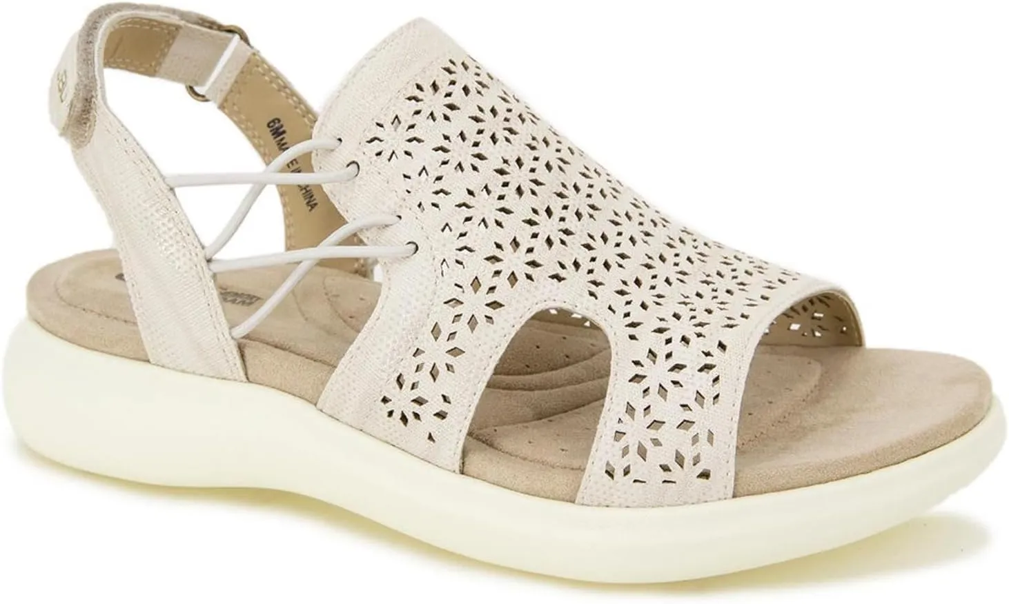 JBU by Jambu Women's Francis Flat Sandal, Cream Shimmer, 8