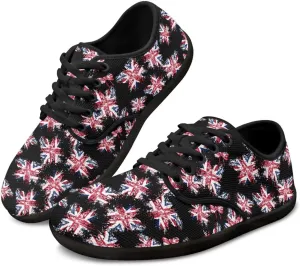 Jeiento American Flag Hike Barefoot Shoes with Wide Toe Box for Men Patriots, Non-Slip
