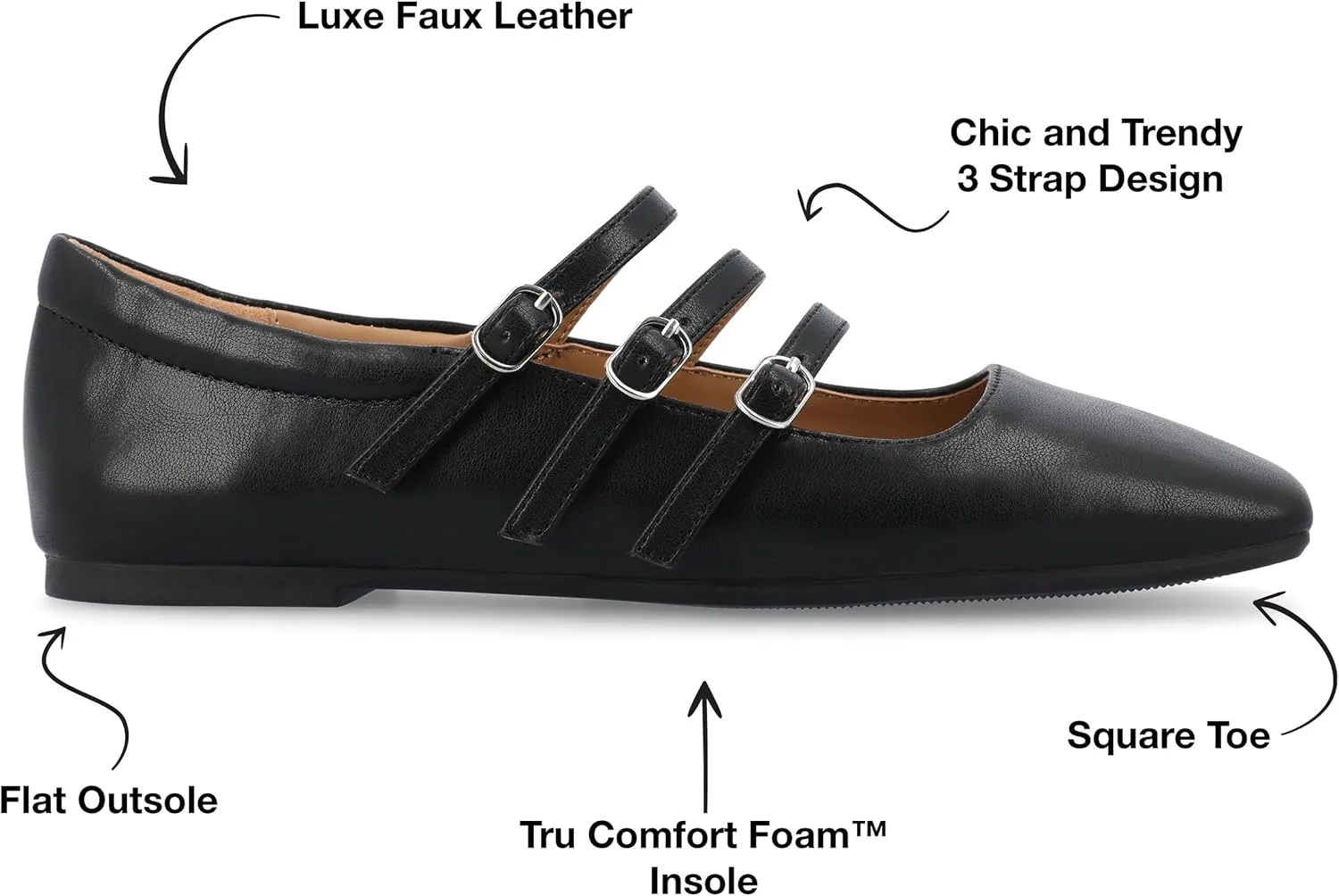 Journee Collection Women's Darlin Mary Jane Flat