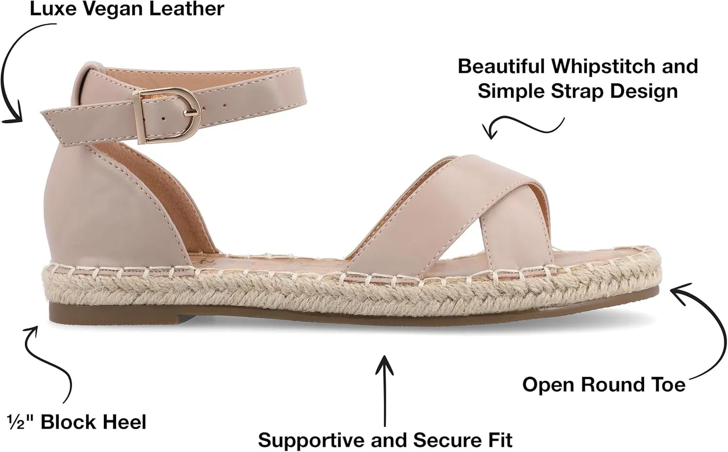 Journee Collection Women's Flat Sandals