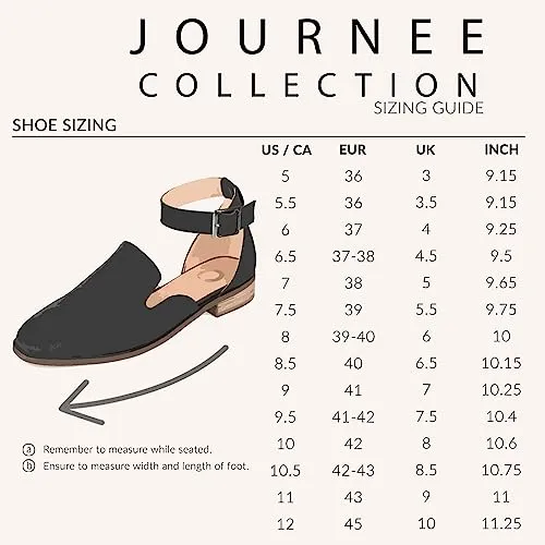 Journee Collection Womens Loreta Buckle Square Toe Loafer Flats - Black - 8 Wide