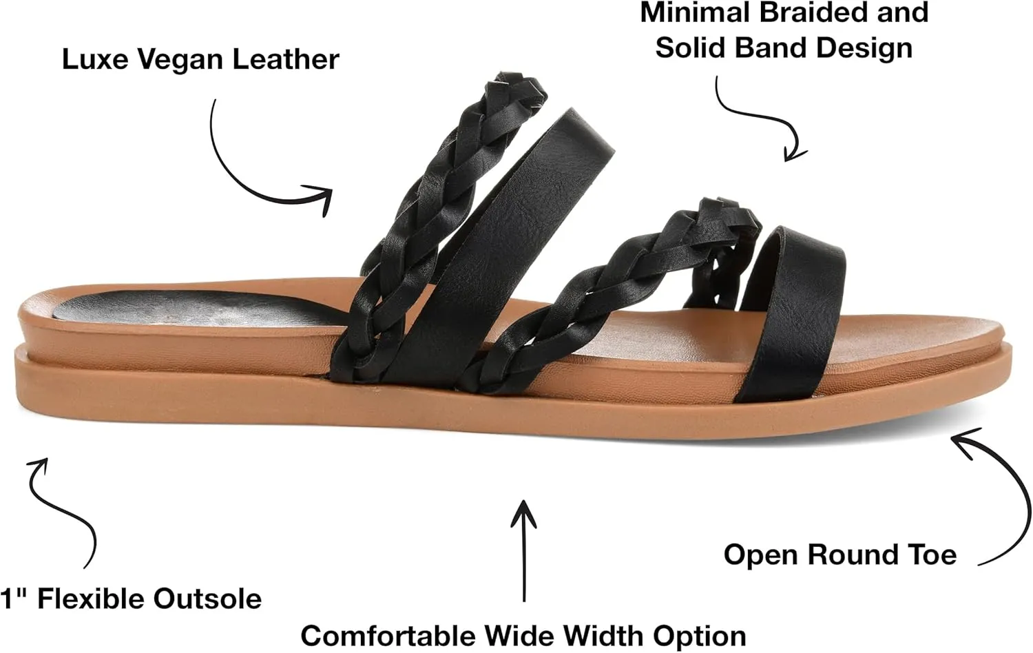 Journee Women's Colette Flat Sandals