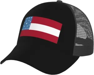 JP Gillis Flag Baseball Cap Adjustable for Men Women Breathable Mesh Back Baseball Caps Casual Outdoor Hat Trucker Hat
