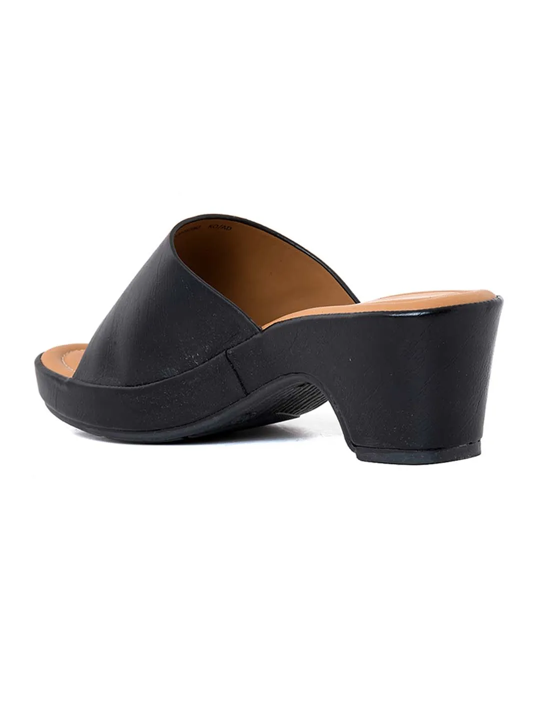 Khadim Sharon Block Heel Mule Slip On Sandal for Women