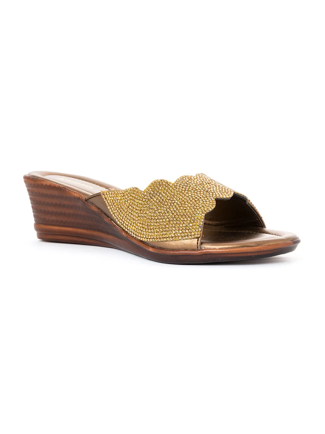 Khadim Wedge Heel Mule Slip On Sandal for Women