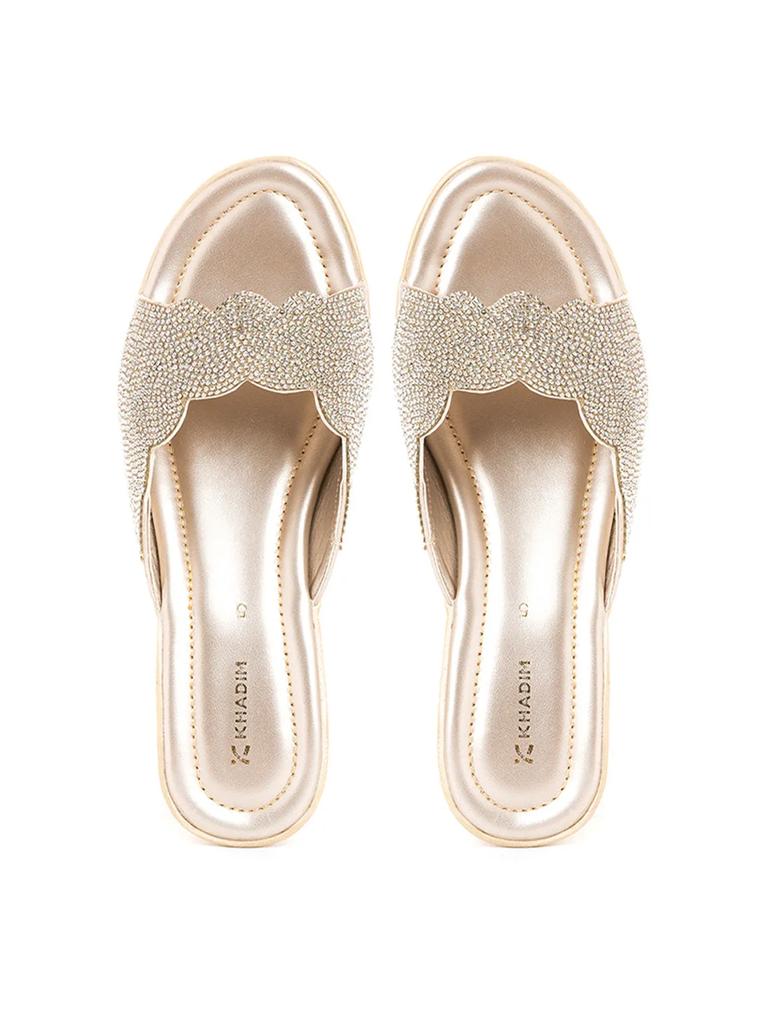 Khadim Wedge Heel Mule Slip On Sandal for Women