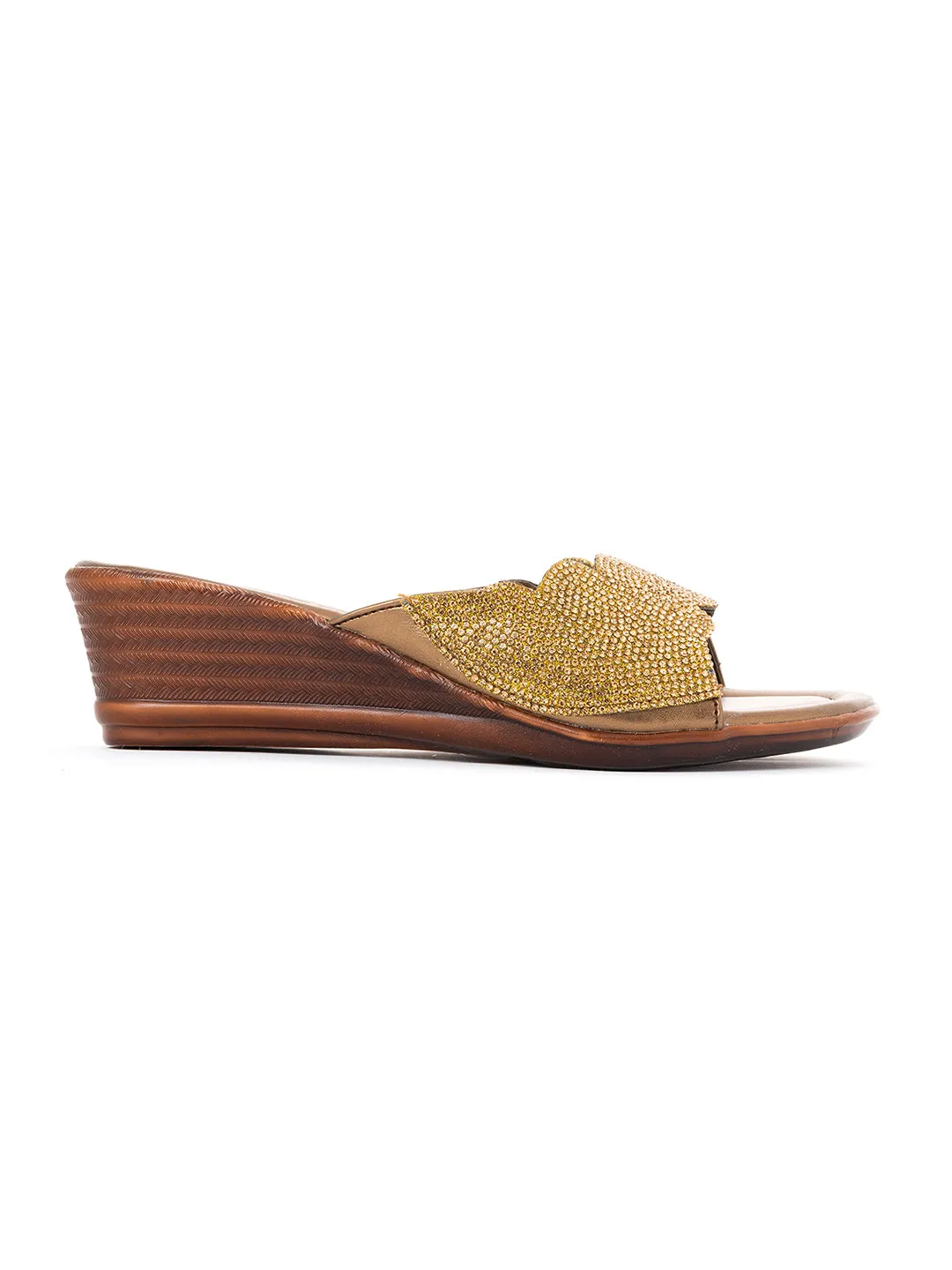 Khadim Wedge Heel Mule Slip On Sandal for Women