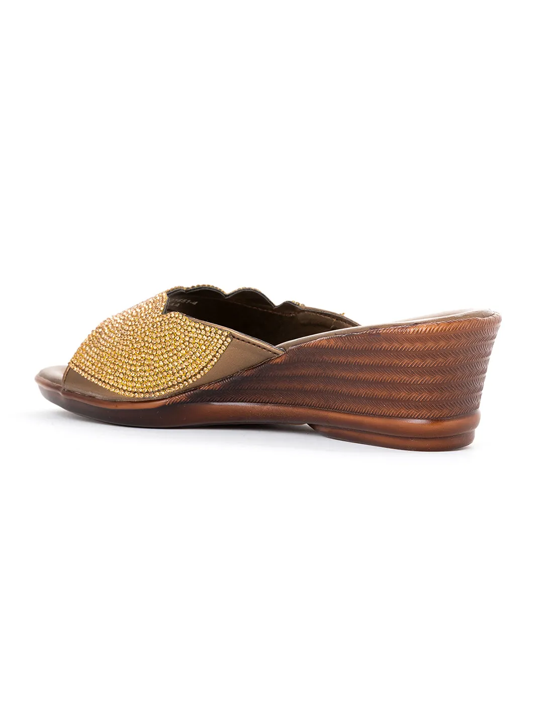 Khadim Wedge Heel Mule Slip On Sandal for Women