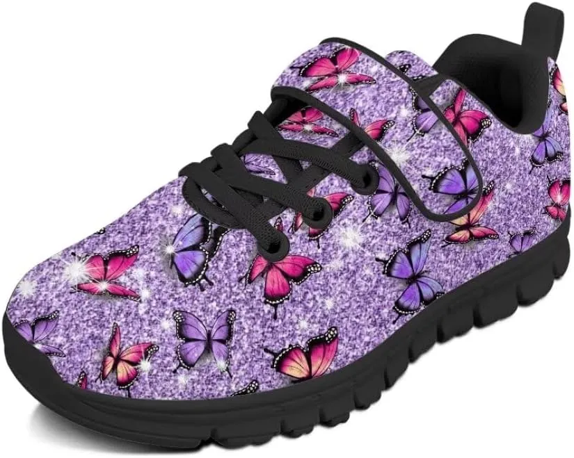 Kids Children Hook & Loop Closure Sneakers with One Strap Unisex Child Non Slip Lightweight Shoes