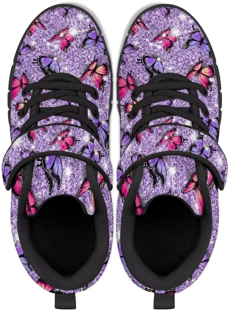 Kids Children Hook & Loop Closure Sneakers with One Strap Unisex Child Non Slip Lightweight Shoes