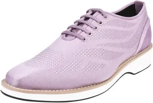 LIBERTYZENO Mens Plain & Animal Print Purple Genuine Leather Adults Slip On & Lace Up Oxford Dress Shoes/Prom Shoes for Prom Graduation