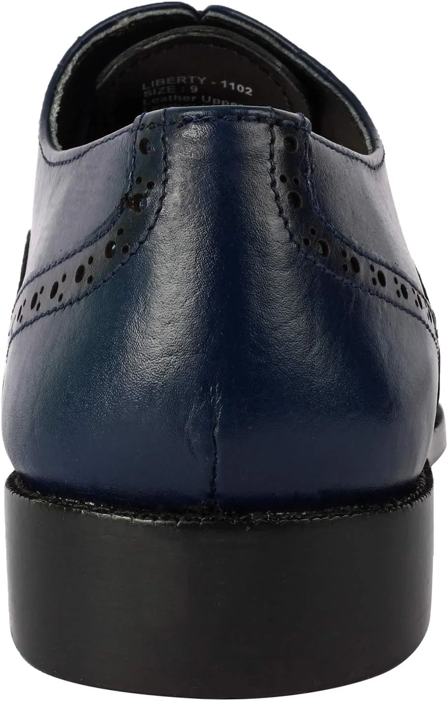 LIBERTYZENO Mens Wingtip Brogue Genuine Leather Adults Lace Up Oxford Dress Shoes for Prom Graduation