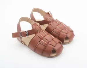Lisbon Woven Sandal Chestnut