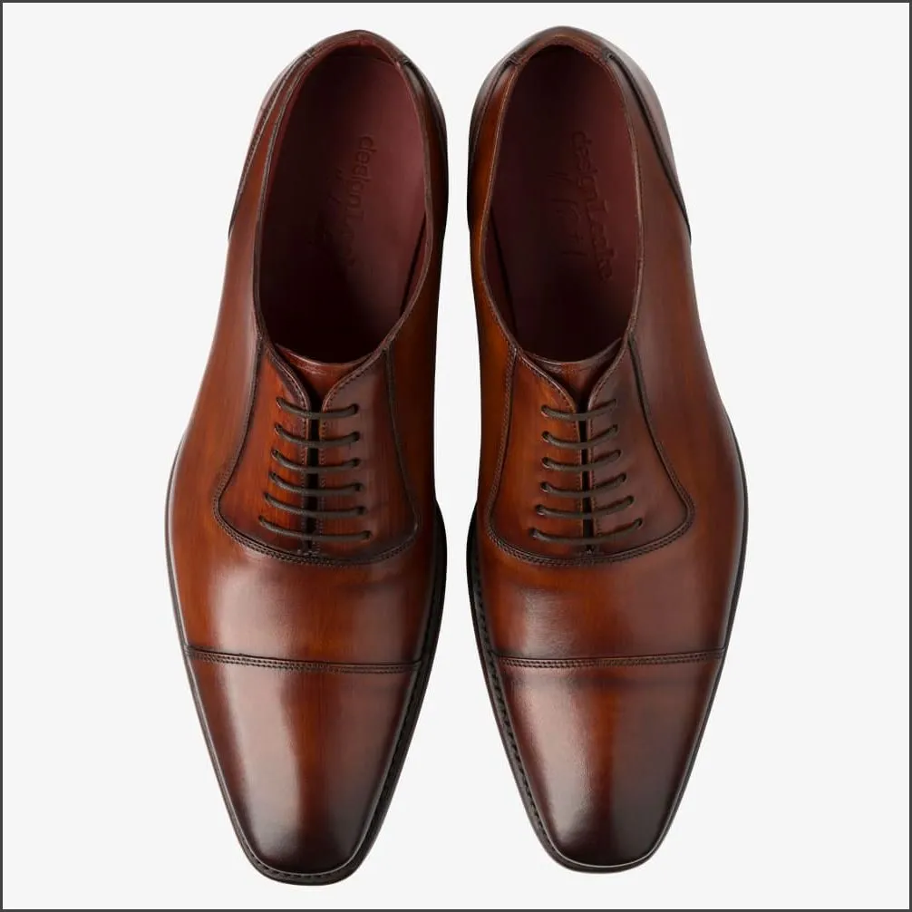 Loake Larch Chestnut Brown Oxford Size 6.5 Only/