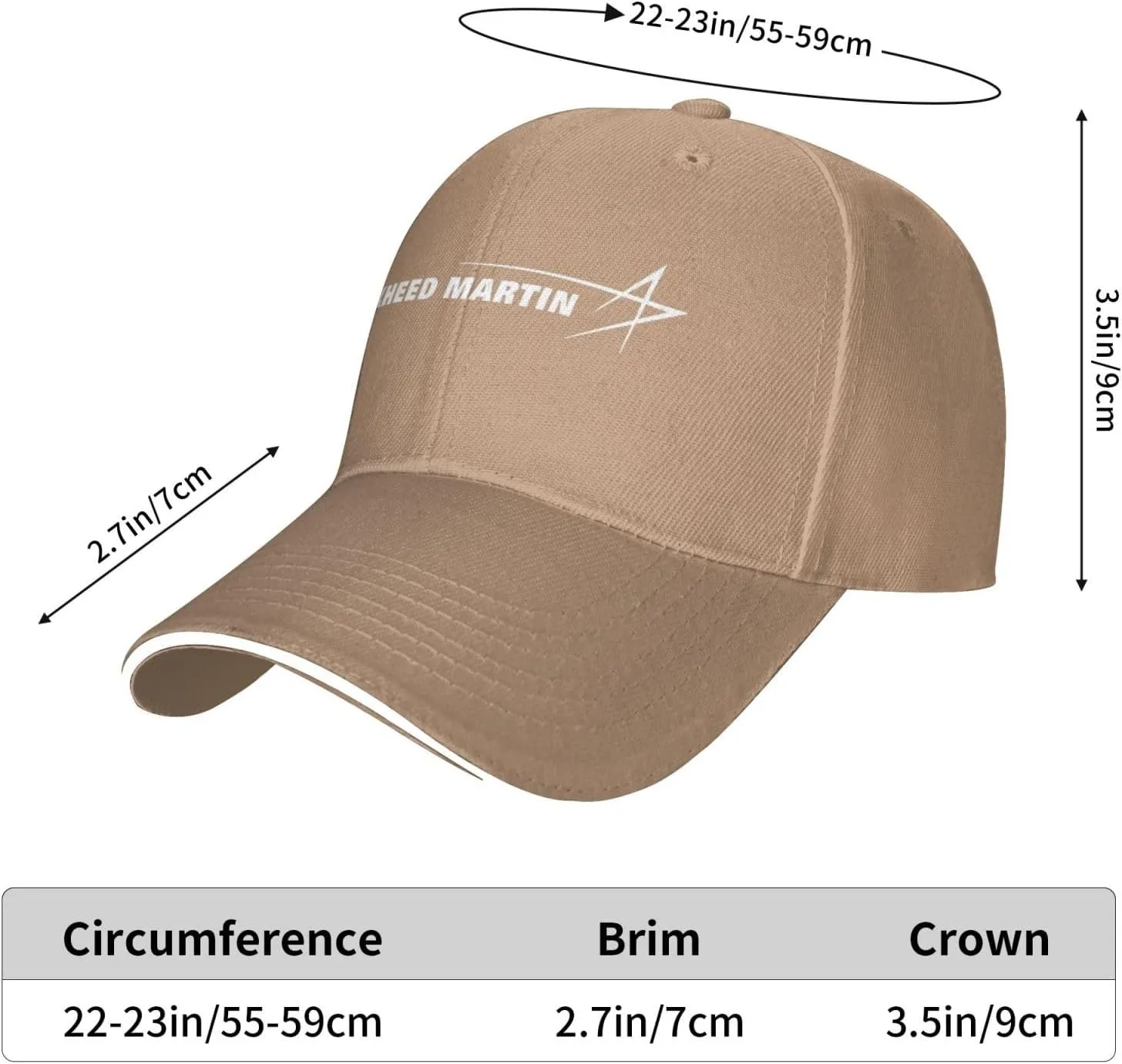 Lockheed Martin Sandwich Cap Unisex Classic Baseball Capunisex Adjustable Casquette Dad Hat