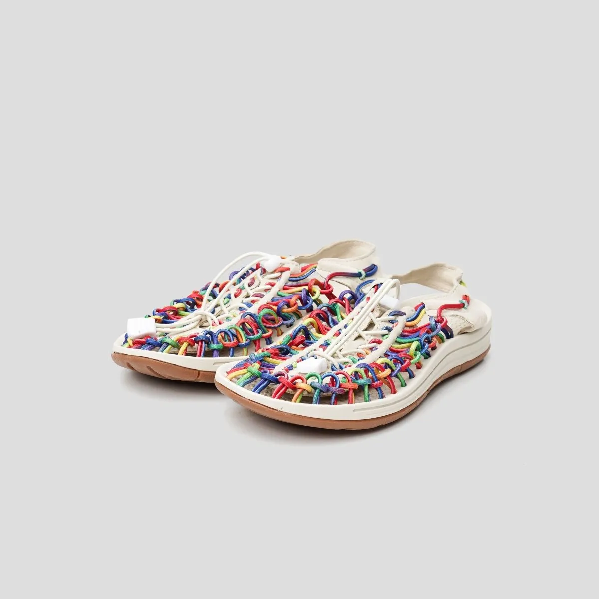 Loom Sandal Women Rainbow White