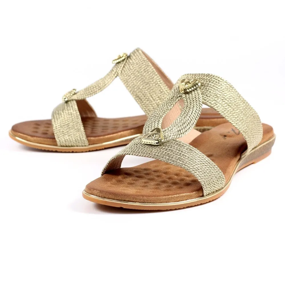 Lunar Gold Calow Sandal