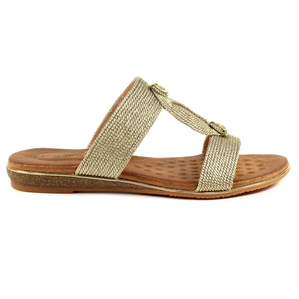 Lunar Gold Calow Sandal