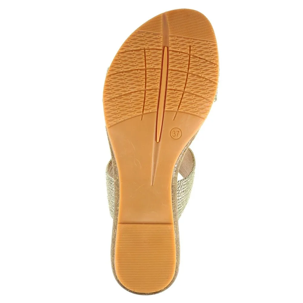 Lunar Gold Calow Sandal