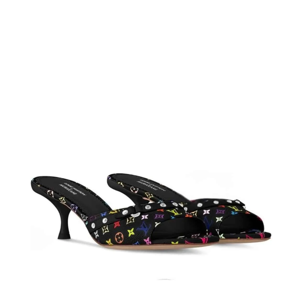 LV X TAKASHI MURAKAMI 6AM MULE BLACK 1AGWQQ