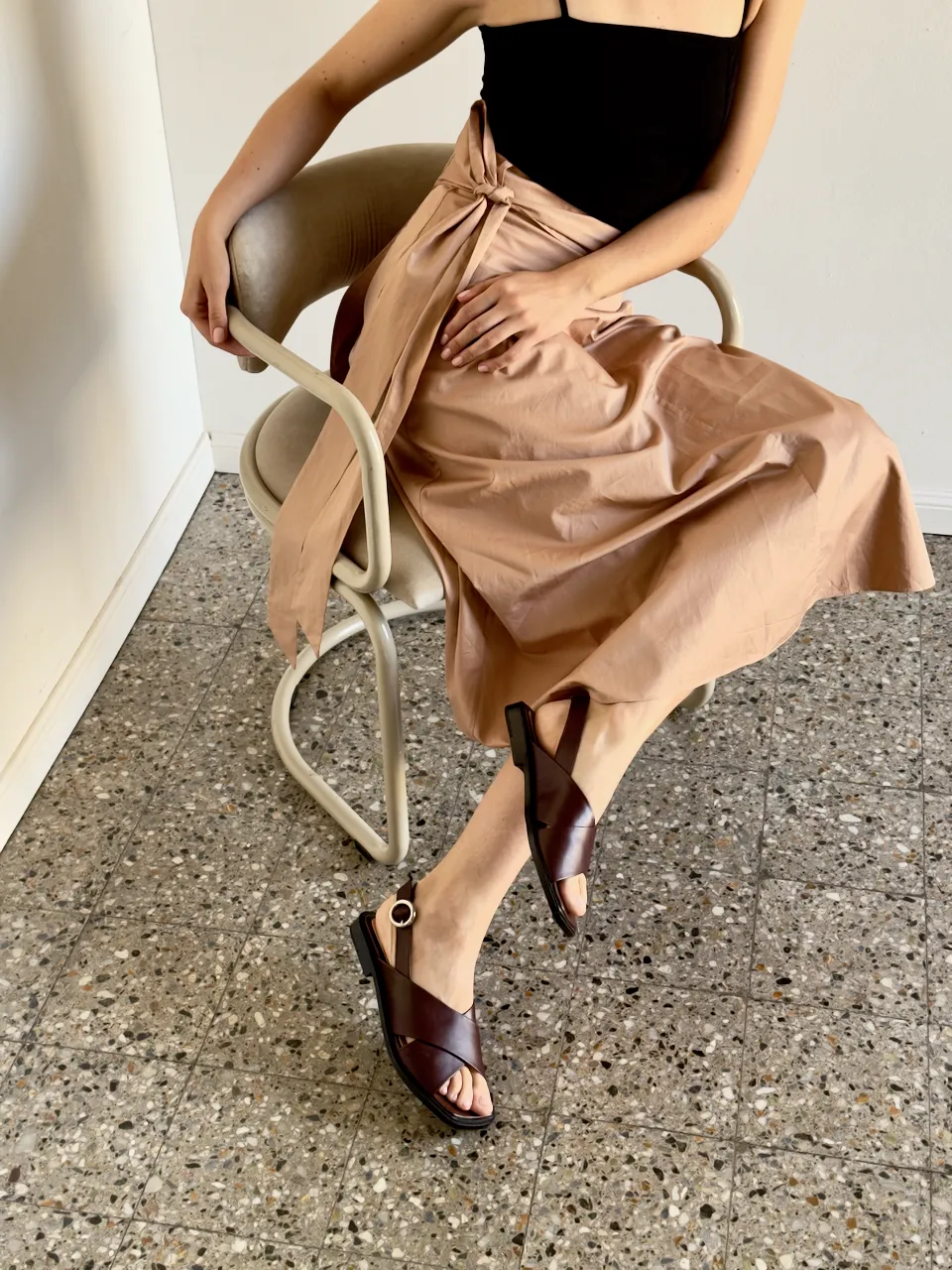 Mabel Slingback Sandal in Plum