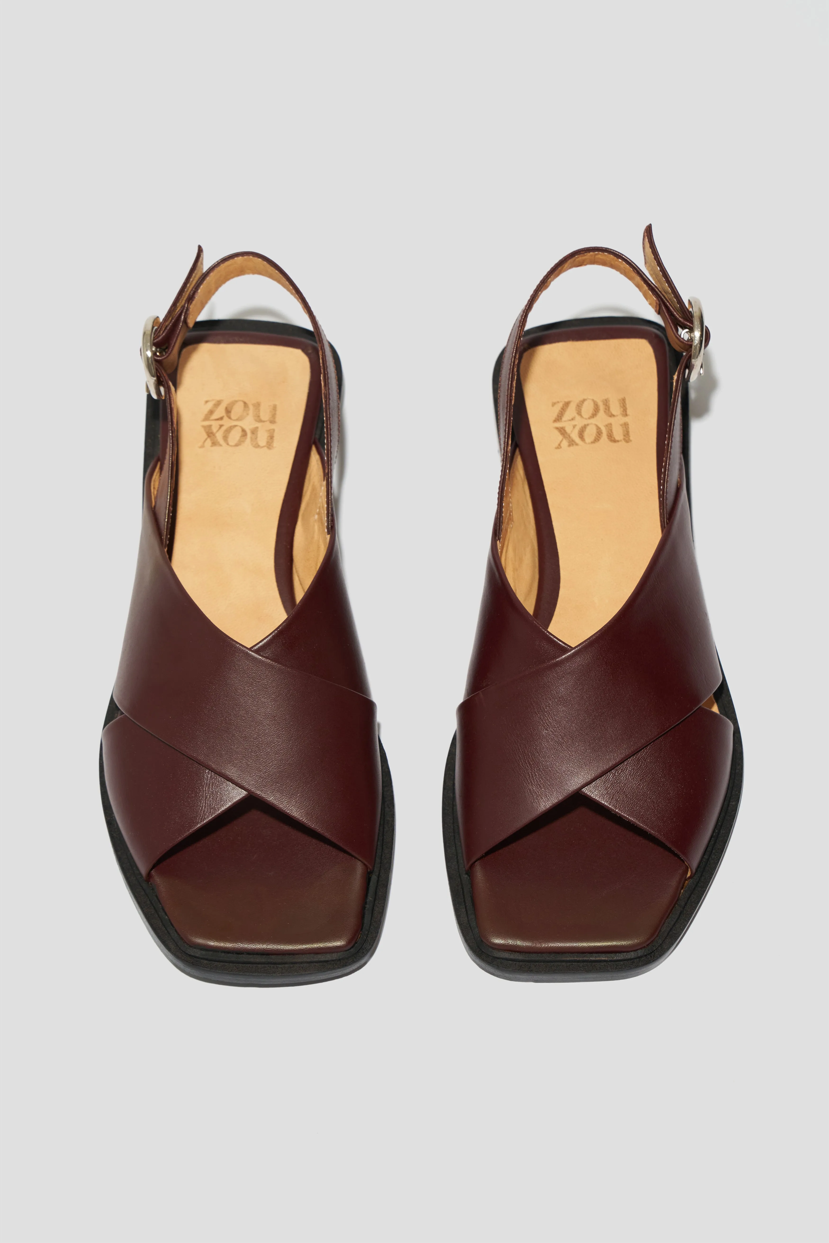 Mabel Slingback Sandal in Plum