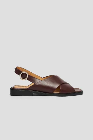 Mabel Slingback Sandal in Plum