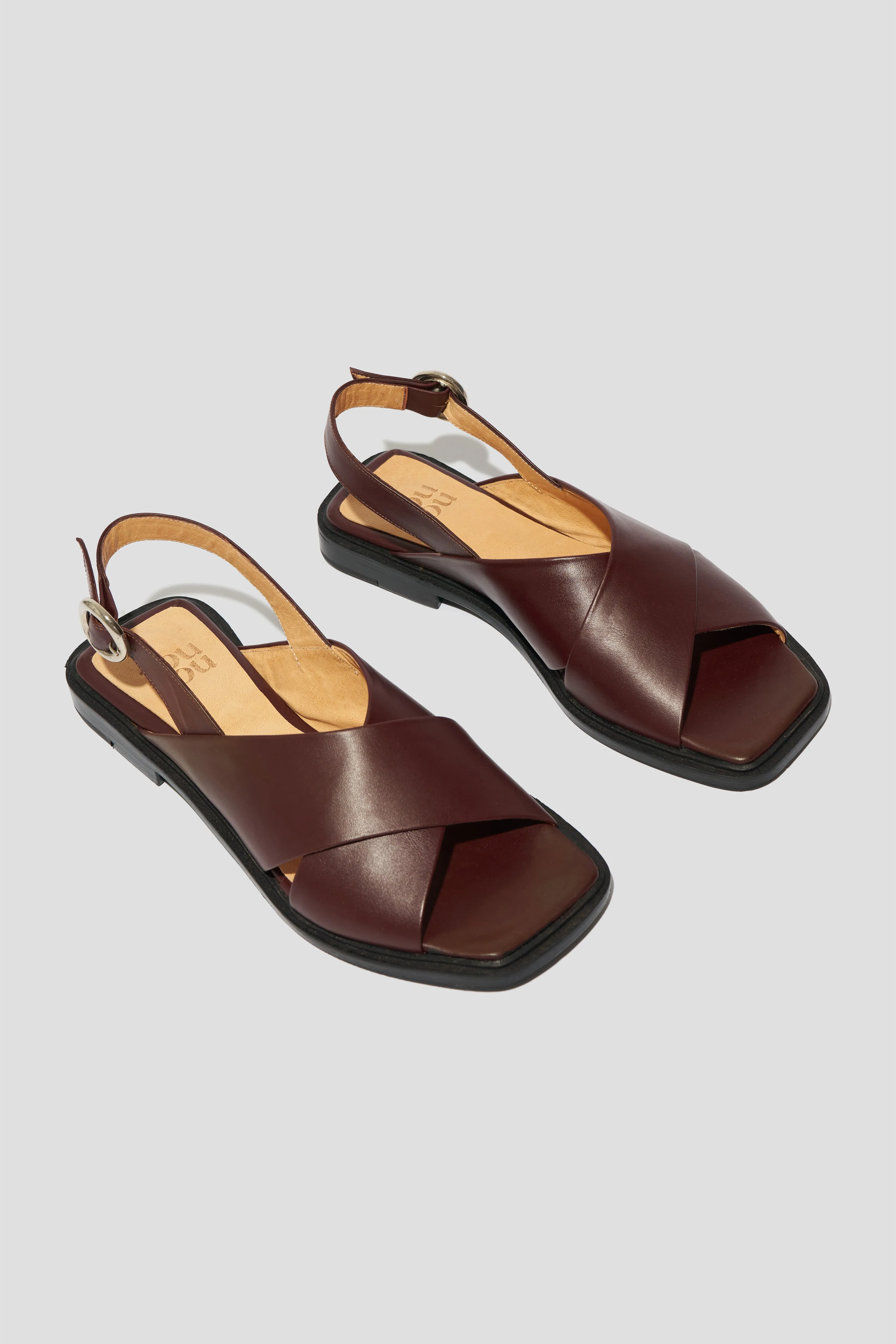 Mabel Slingback Sandal in Plum